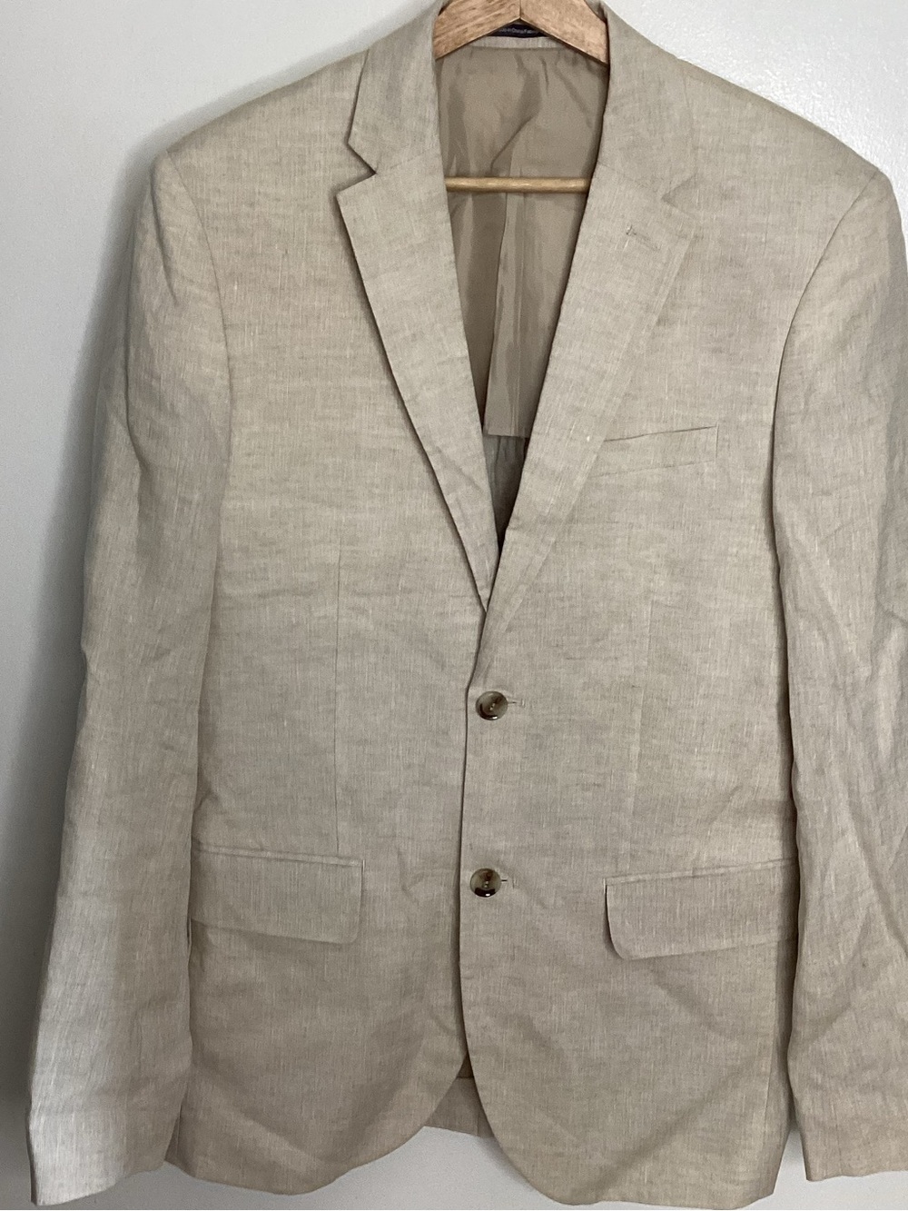 H&M Linen Sport Coat in Beige 36R